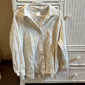 White Corduroy Button Down